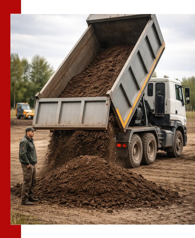 Аренда самосвала с водителем в Новокузнецке для сыпучих грузов и навоза
