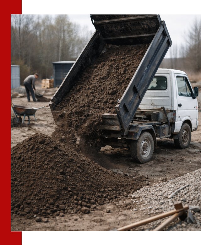 Аренда минисамосвала в Новокузнецке для доставки сыпучих материалов