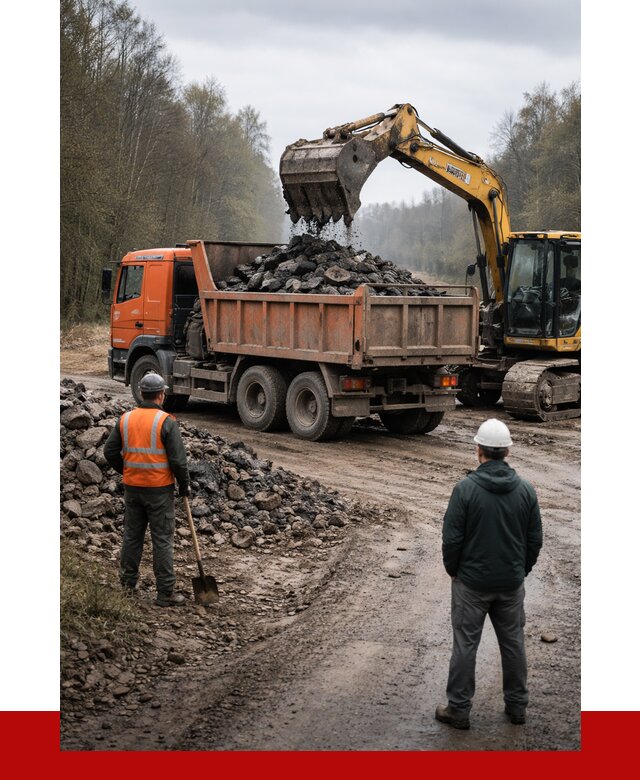 Вывоз асфальта в Новокузнецке от 4623 р. самосвалом ПРОНЕРУДНвк