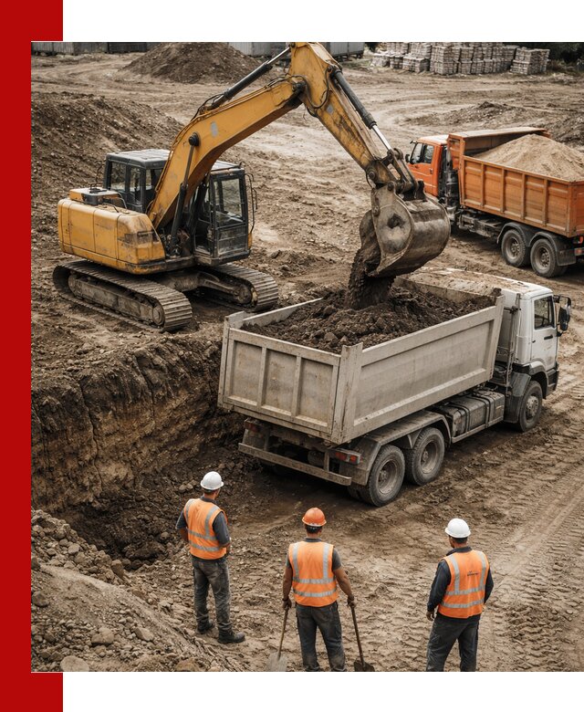 Разработка грунта для строительства и благоустройства в Новокузнецке