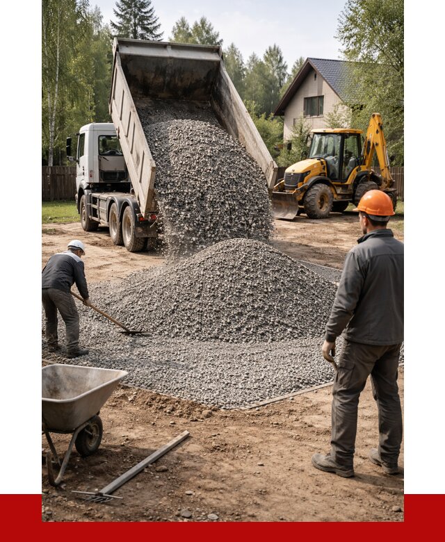 Отсыпка участка щебнем в Новокузнецке от 6678 р. ПРОНЕРУДНвк