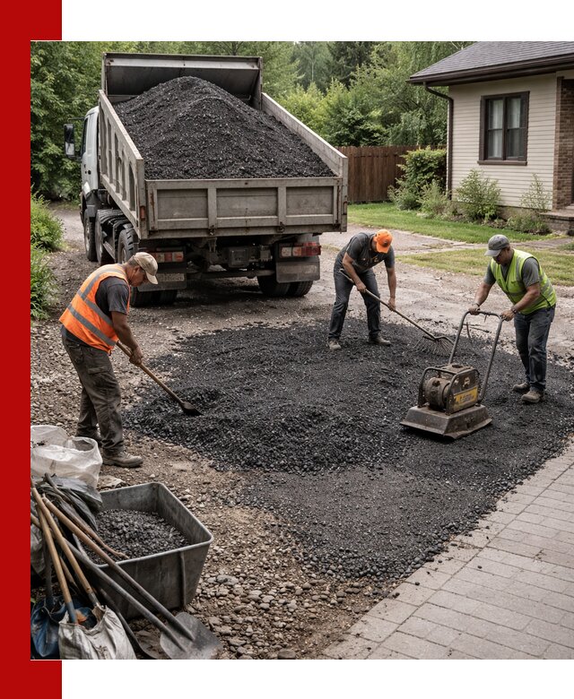 Асфальтовая крошка для двора с доставкой в Новокузнецке